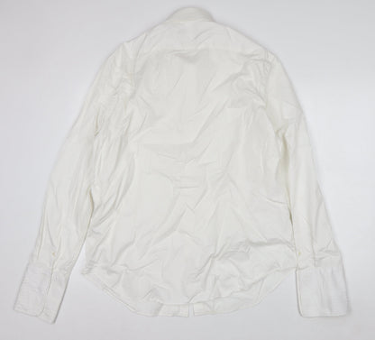 Jasper Conran Men's White 17.5in Tailored Fit Long Sleeve Cotton Dress Shirt