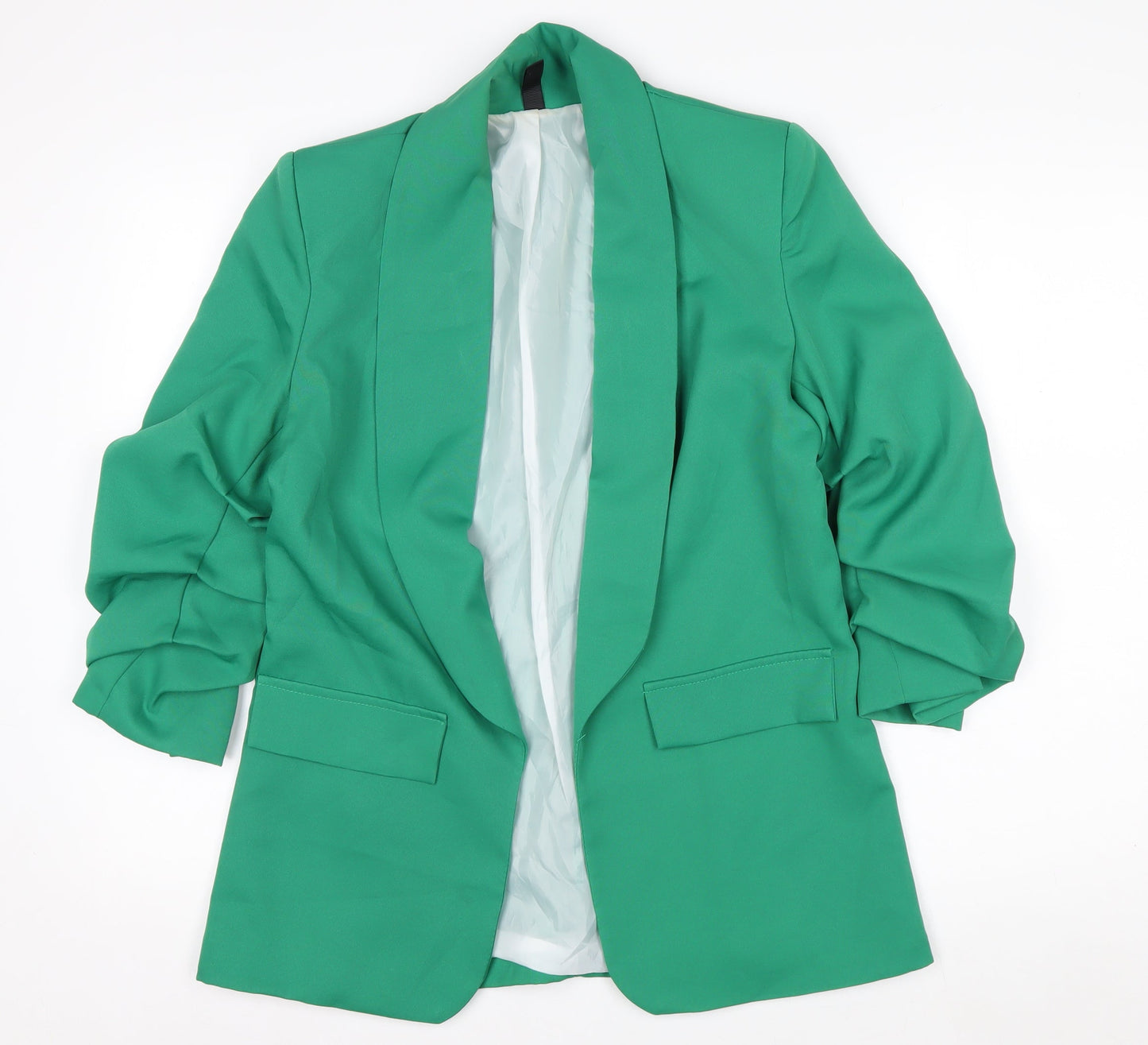 New Collection Women's Green Shawl Lapel Blazer Size S