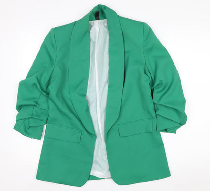 New Collection Women's Green Shawl Lapel Blazer Size S