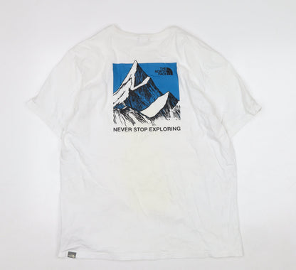 The North Face Men's White XL Graphic Outdoor Cotton T-Shirt
