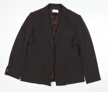 Precis Petite Women Black Size 16 Single-Breasted Suit Jacket