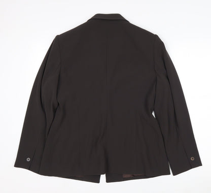 Precis Petite Women Black Size 16 Single-Breasted Suit Jacket