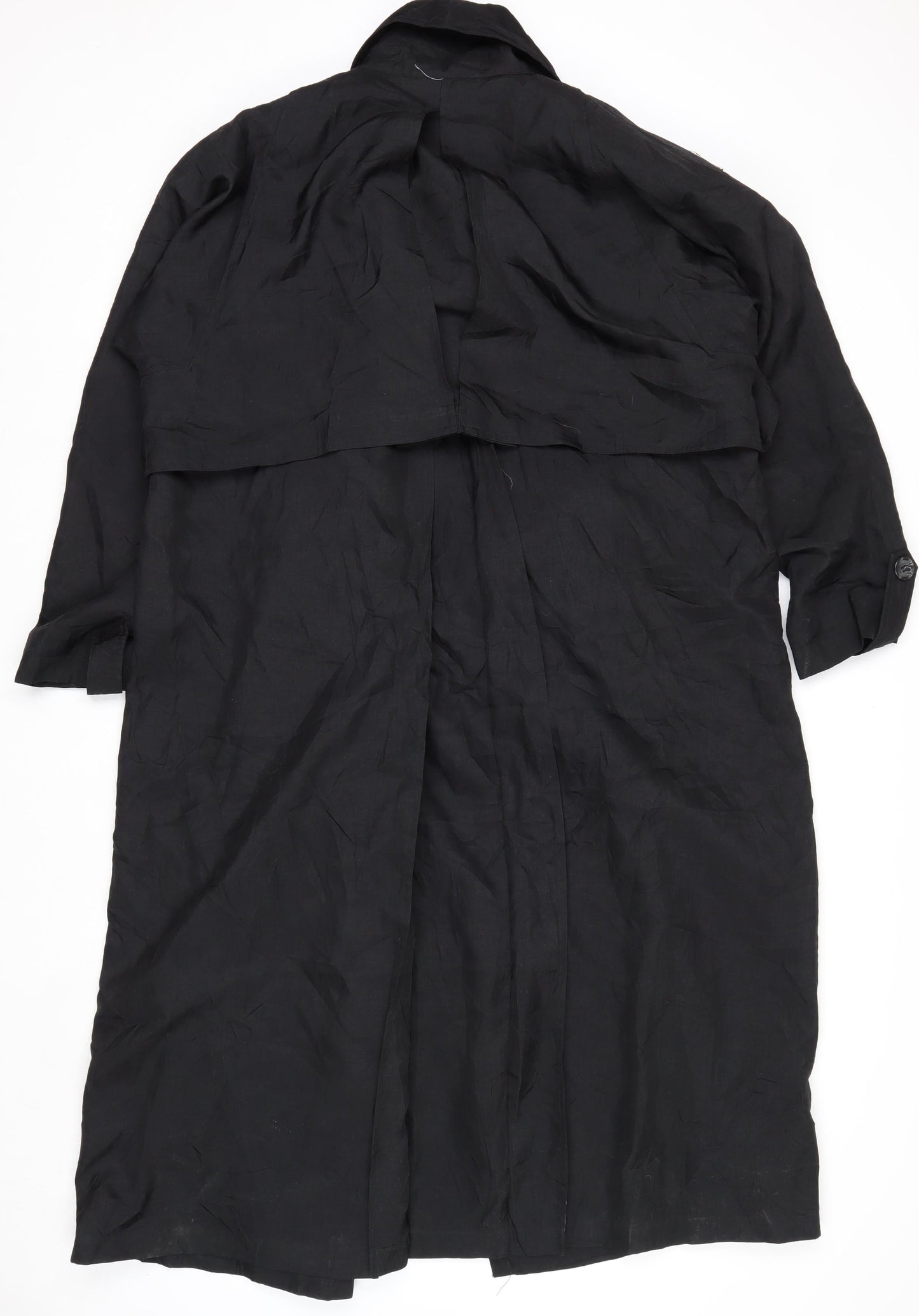 J.M. Joss Women's Black Petite 10 Long Overcoat Polyester Lined Classic Style