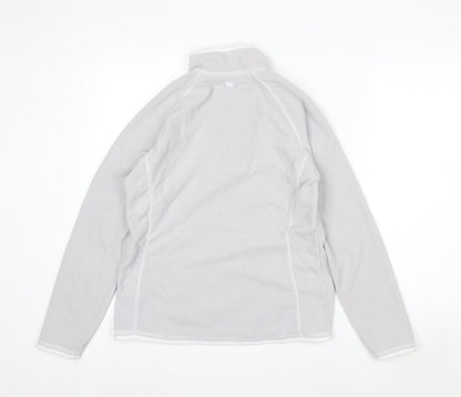 Mountain Warehouse Women Grey Fleece 1/2 Zip Pullover UK 12