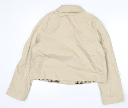 Marks and Spencer Women’s Beige Cotton Trench Jacket Size 14