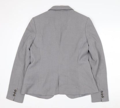 Long Tall Sally Women's Grey Size 16 Classic Tailored Blazer