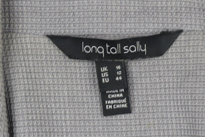 Long Tall Sally Women's Grey Size 16 Classic Tailored Blazer