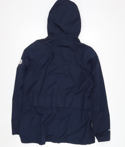 Regatta Women's Blue Waterproof Hooded Rain Jacket Size 16