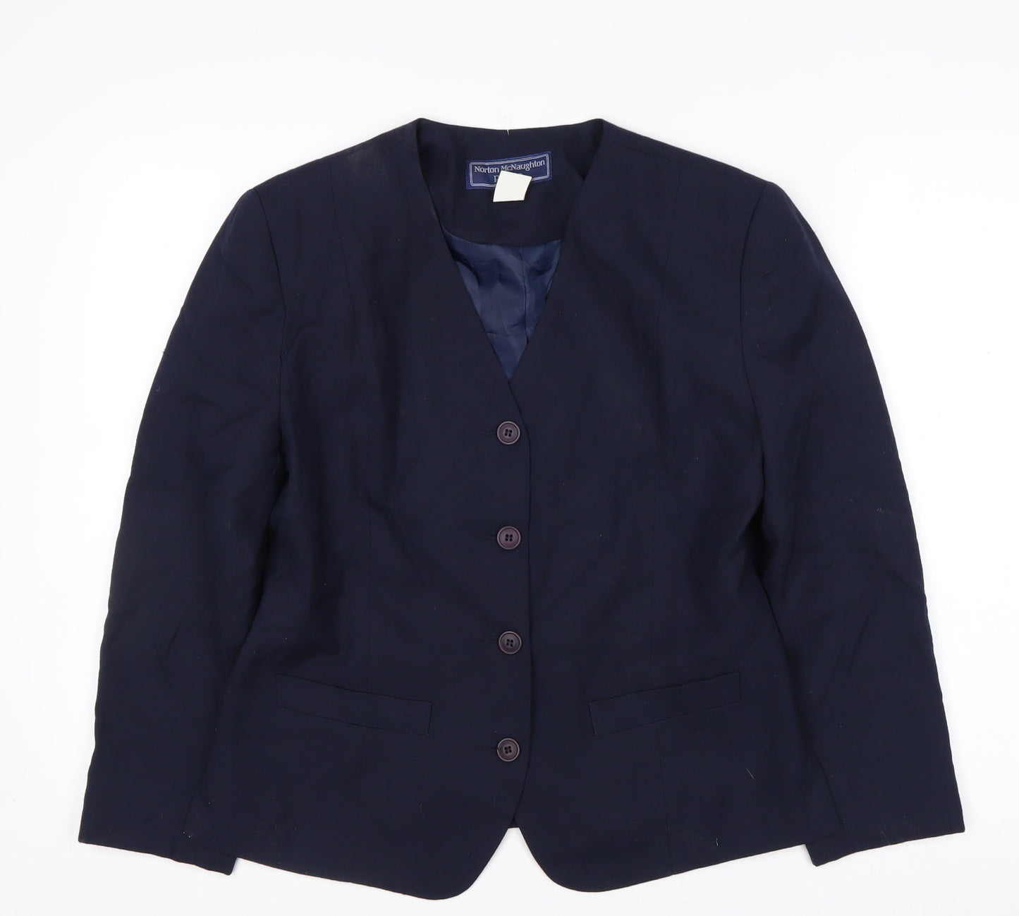 Norton McNaughton Petites Navy Women's Size 10 Blazer Jacket