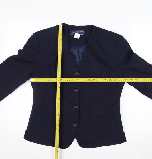 Norton McNaughton Petites Navy Women's Size 10 Blazer Jacket