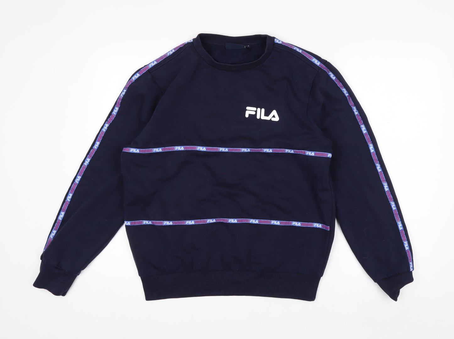 FILA Men's Blue Logo Pullover Sweatshirt Size S