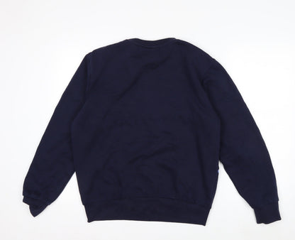 FILA Men's Blue Logo Pullover Sweatshirt Size S