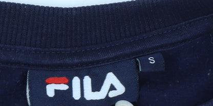 FILA Men's Blue Logo Pullover Sweatshirt Size S