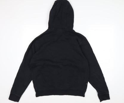 Nike Men's Black Pullover Hoodie M Logo Fleece Sweatshirt