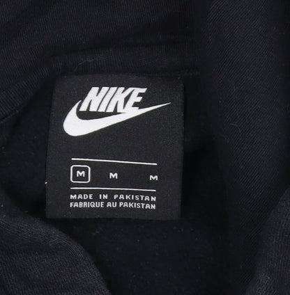 Nike Men's Black Pullover Hoodie M Logo Fleece Sweatshirt