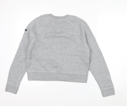 Superdry Studios Womens Grey Pullover Sweatshirt Size 8 Crew Neck