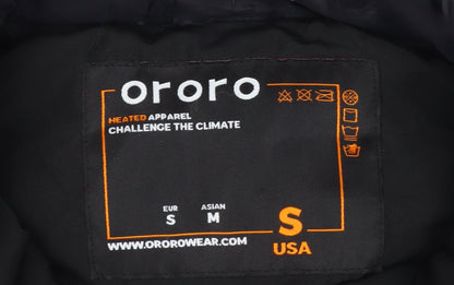 Ororo Women's Black Heated Quilted Waistcoat Bodywarmer Size S