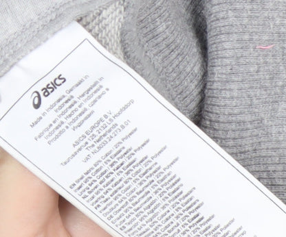 ASICS Women's Grey Full Zip Hoodie Vest XS Lightweight Activewear