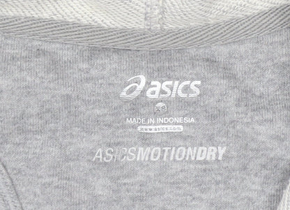 ASICS Women's Grey Full Zip Hoodie Vest XS Lightweight Activewear