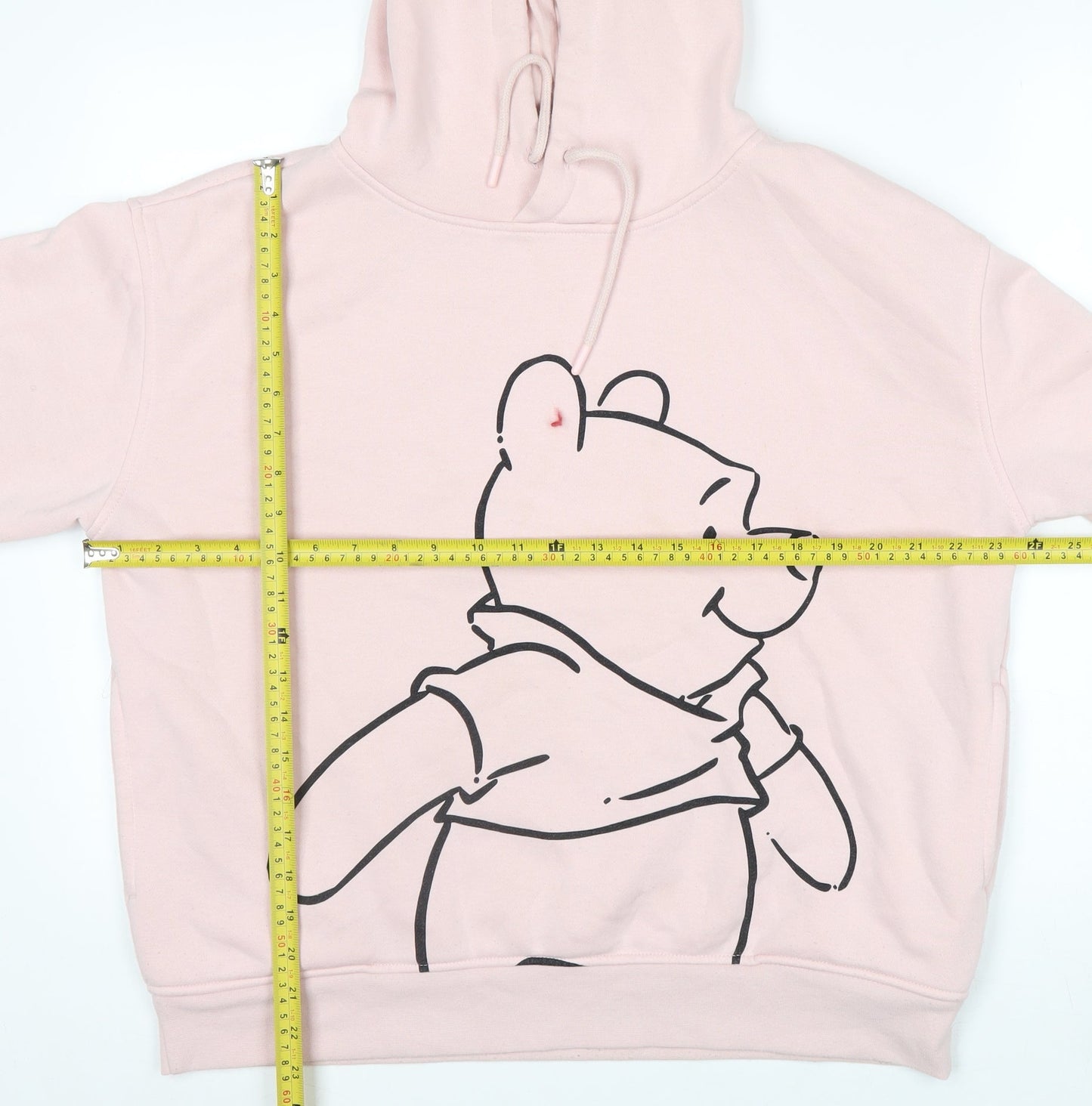 Disney Women Pink Winnie the Pooh Pullover Hoodie Size M 12/14