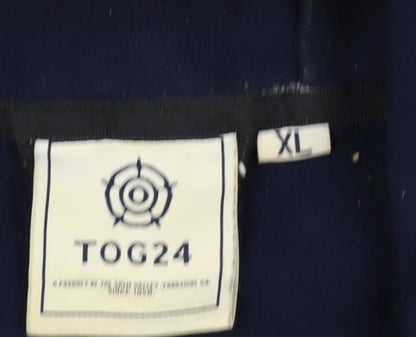 TOG24 Men's Blue XL Softshell Hooded Jacket Water Resistant