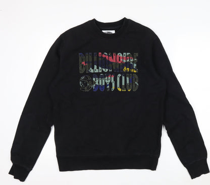 Billionaire Boys Club Men's Black Graphic Crew Neck Pullover Sweatshirt M