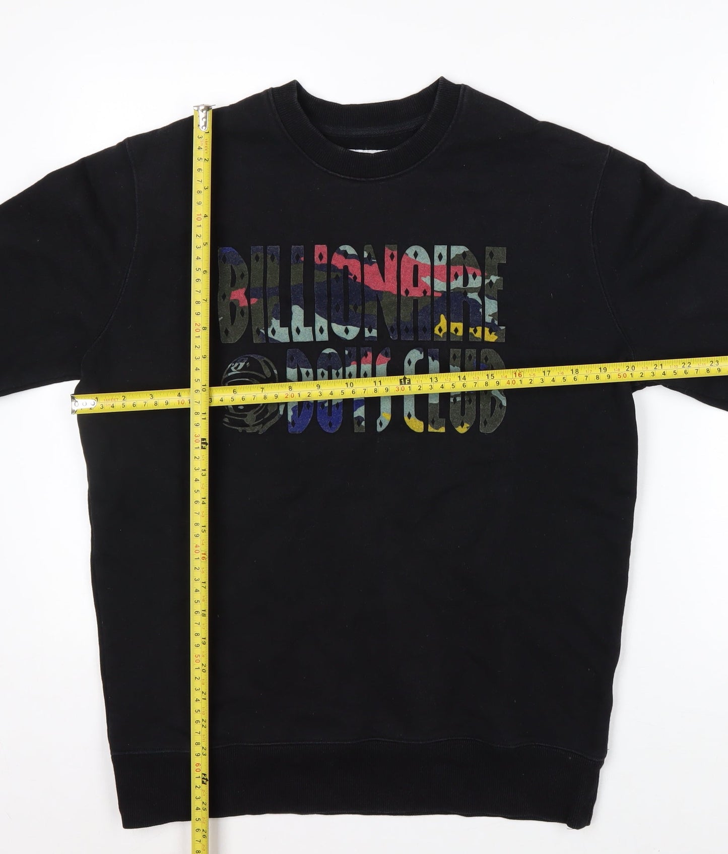 Billionaire Boys Club Men's Black Graphic Crew Neck Pullover Sweatshirt M