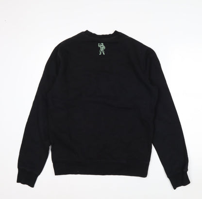 Billionaire Boys Club Men's Black Graphic Crew Neck Pullover Sweatshirt M