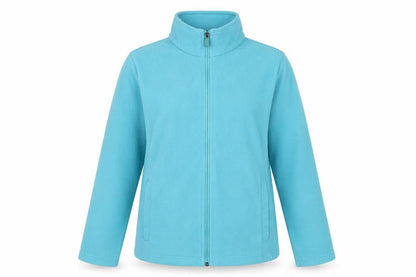 Lands' End Women's Blue Fleece Full Zip Petite Jacket Size S