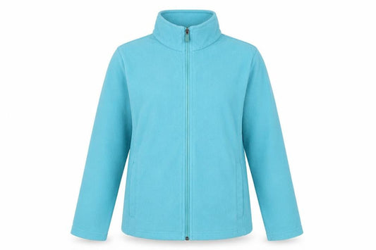 Lands' End Women's Blue Fleece Full Zip Petite Jacket Size S