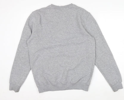 New Era Men’s Grey LA Logo Pullover Sweatshirt M Regular Fit