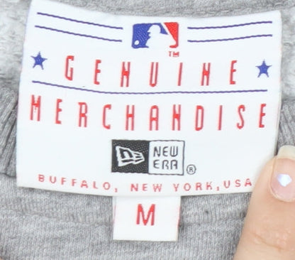 New Era Men’s Grey LA Logo Pullover Sweatshirt M Regular Fit