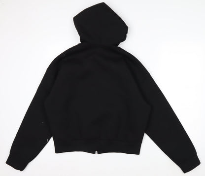 Weekday Mens Black Full Zip Hoodie S Regular Fit