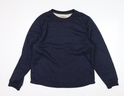 B.C. Clothing Men's Blue XL Pullover Fleece Lined Sweatshirt