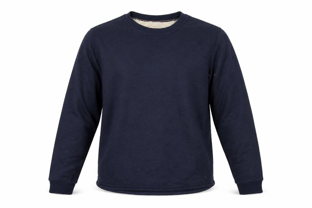 B.C. Clothing Men's Blue XL Pullover Fleece Lined Sweatshirt