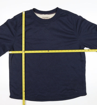 B.C. Clothing Men's Blue XL Pullover Fleece Lined Sweatshirt