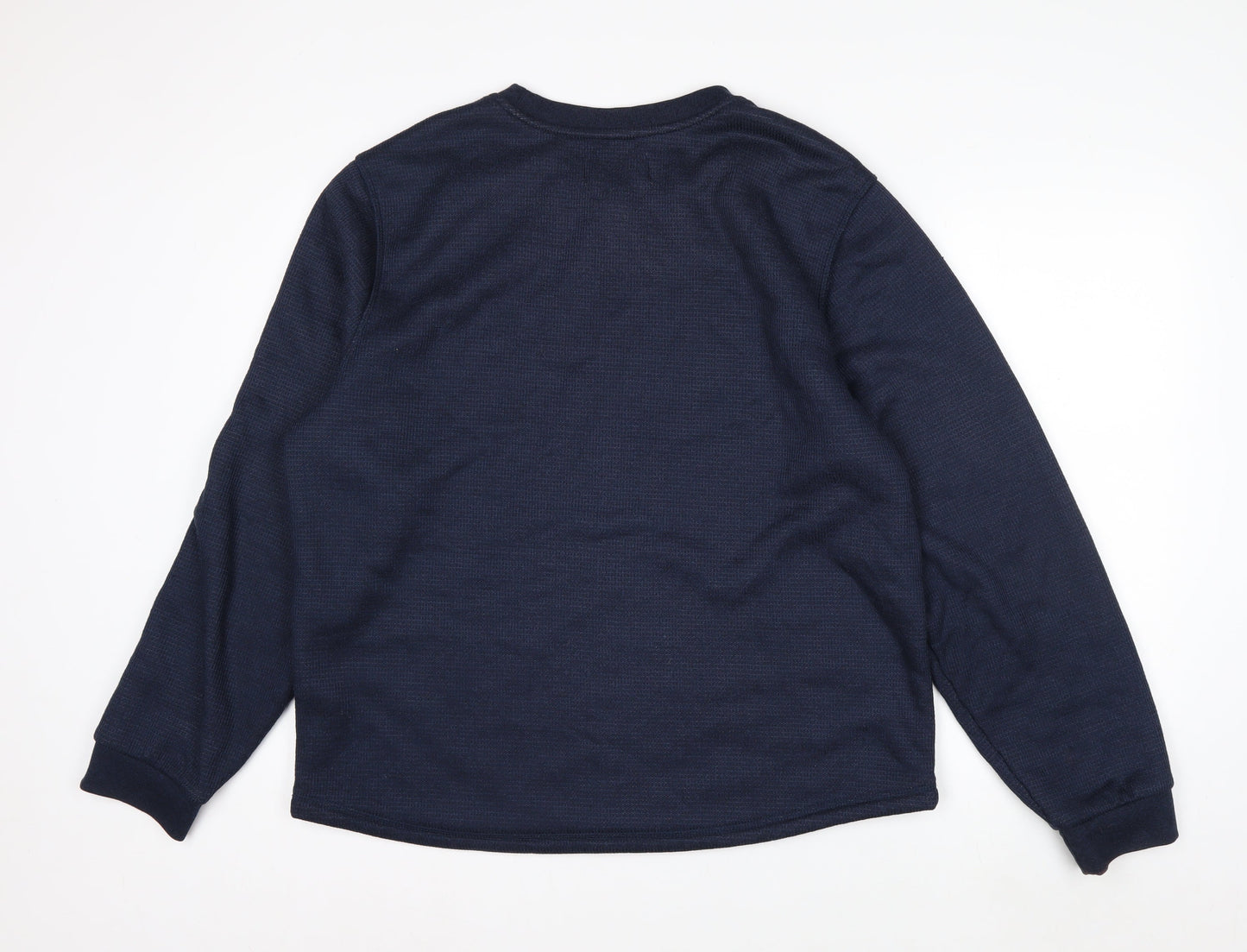 B.C. Clothing Men's Blue XL Pullover Fleece Lined Sweatshirt