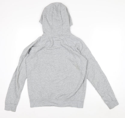 Nike Men’s Grey Full Zip Hoodie S Regular Fit Lightweight Fleece