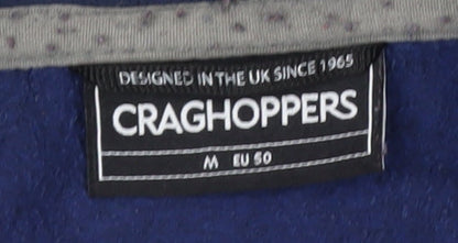 Craghoppers Men's Blue Fleece Full Zip Outdoor Jacket Size M