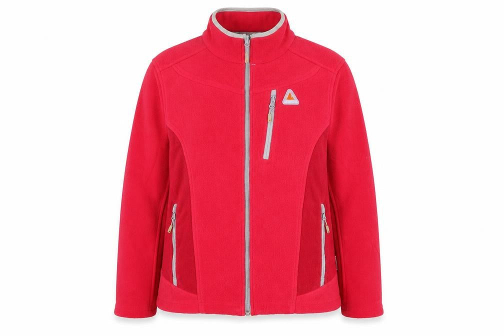 Icepeak Womens Red Fleece Full Zip Outdoor Jacket Size 14
