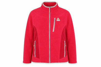 Icepeak Womens Red Fleece Full Zip Outdoor Jacket Size 14