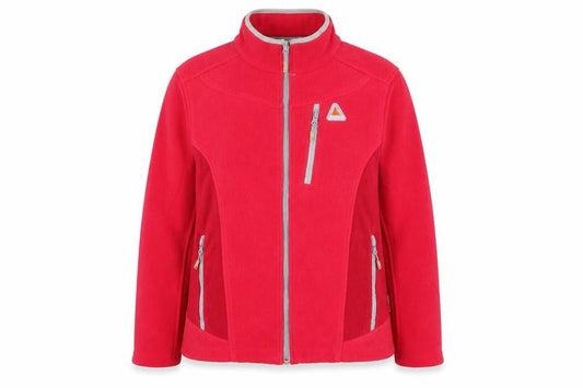 Icepeak Womens Red Fleece Full Zip Outdoor Jacket Size 14