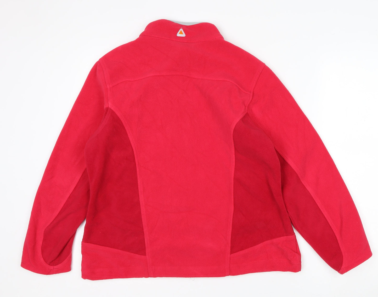 Icepeak Womens Red Fleece Full Zip Outdoor Jacket Size 14