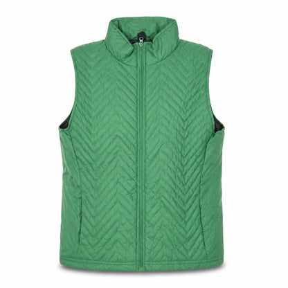 PrettyLittleThing Womens Green Quilted Sleeveless Waistcoat UK 8