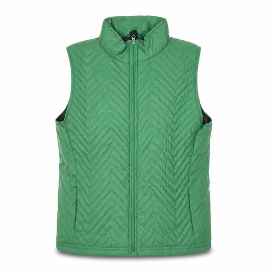 PrettyLittleThing Womens Green Quilted Sleeveless Waistcoat UK 8