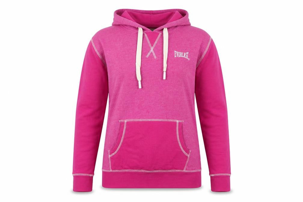 Everlast Womens Pink Pullover Hoodie Size 12 Cotton Blend Casual