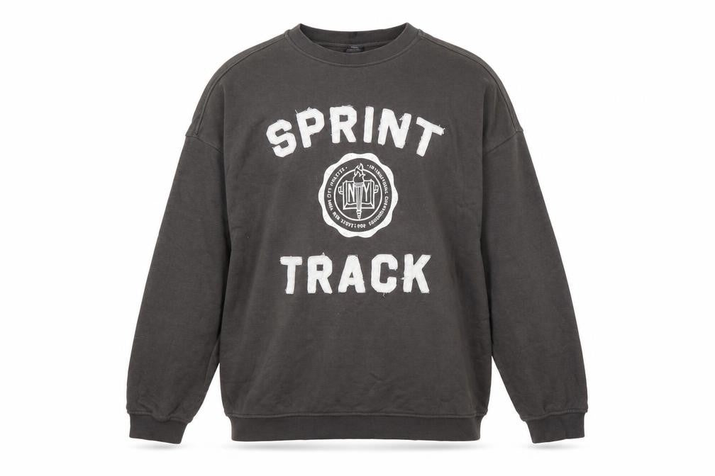 H&M Divided Men’s Grey Sprint Track Crew Neck Sweatshirt Size M
