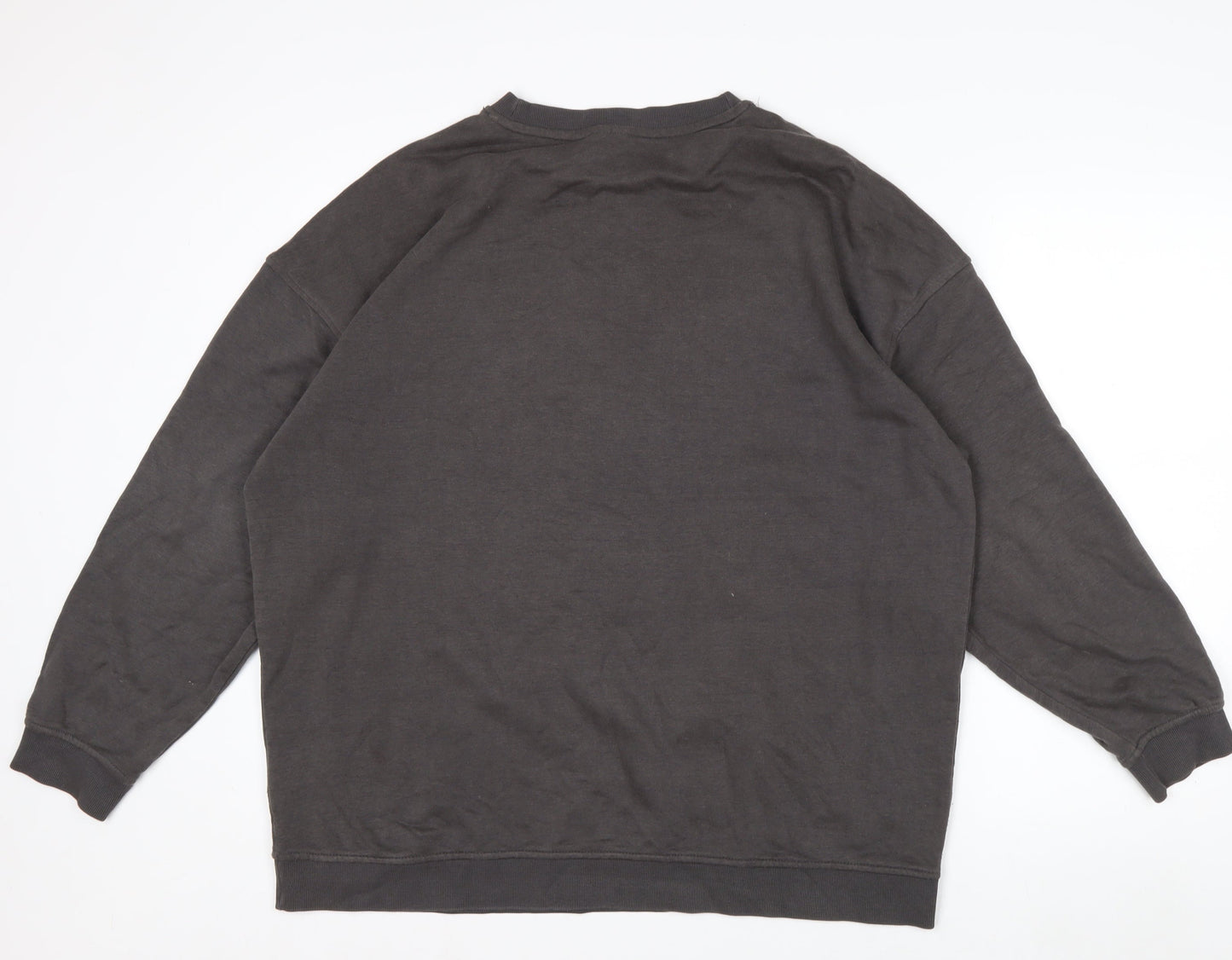 H&M Divided Men’s Grey Sprint Track Crew Neck Sweatshirt Size M