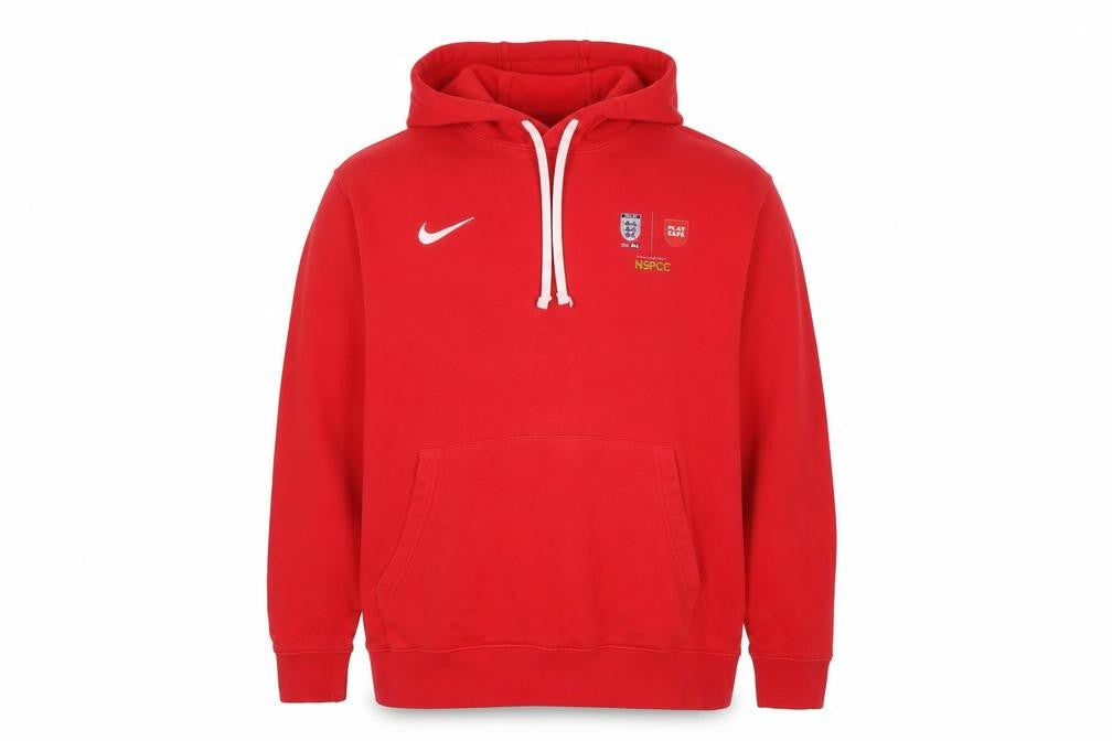 Nike Mens Red 2XL Pullover Hoodie Football NSPCC Logo