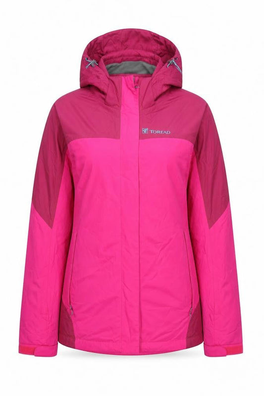 Toread Women's Pink Hooded Trekking Parka Jacket Size L